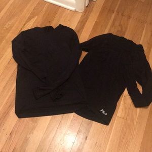 Fabletics/Fila Black hooded pullover bundle